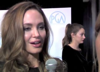 Academy Award and Golden Globe winner Angelina Jolie talks about Brad