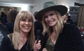 Actress Natasha Henstridge appears at The 2024 DPA Golden Globe Gift Lounge