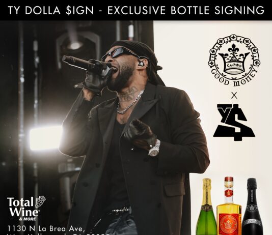 Come Meet Music Tycoon Ty Dolla$ign at Total Wine & More in West Hollywood this coming Saturday!