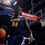The NBA All-Star Athlete & Celebrity Gifting Lounge at the Historic Petersen Automotive Museum, with the 7 foot 6 inch Mamdou Ndiaye!